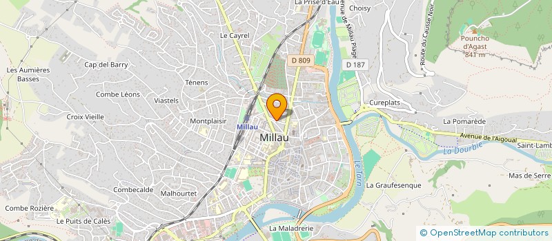 localisation de l'entreprise BOURRIE-SABATIER  MILLAU