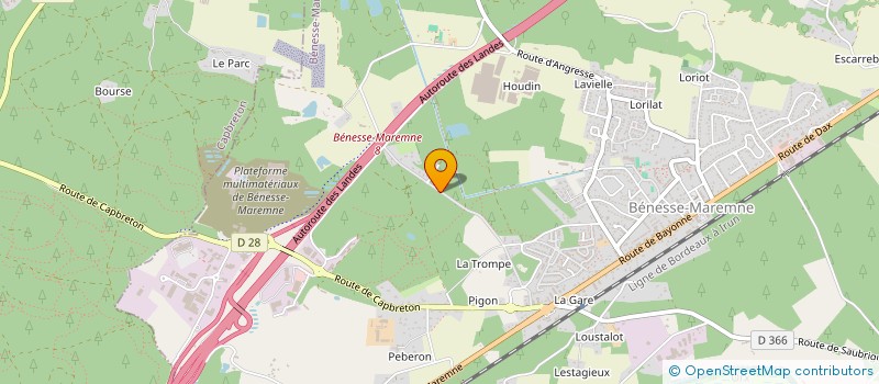 localisation de l'entreprise BOURRONCLE CNPL  BENESSE-MAREMNE