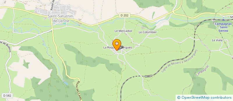 localisation de l'entreprise BOURRUS  SAINT-SATURNIN-DE-LENNE