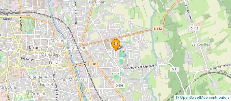 localisation de l'entreprise BOURS BAZET SEMEAC TENNIS  SEMEAC