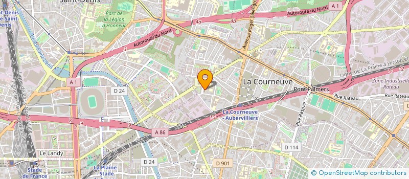 localisation de l'entreprise BOURSE ASSO DES 4000 LOGEMENTS à LA COURNEUVE