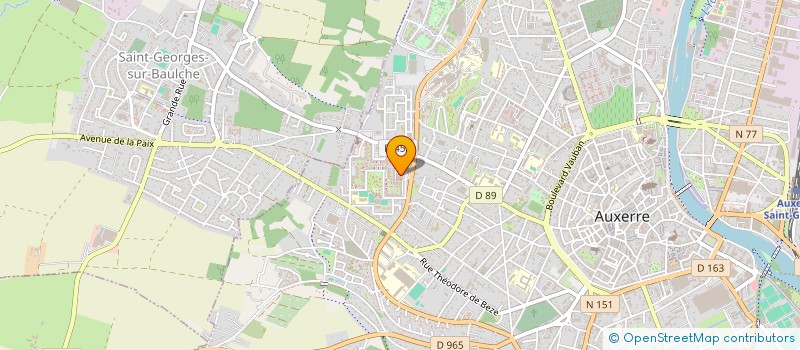 localisation de l'entreprise BOURSE AUX VETEMENTS SAINTE GENEVIEVE à AUXERRE