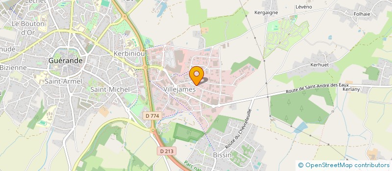 localisation de l'entreprise BOURSE & CIE  GUERANDE