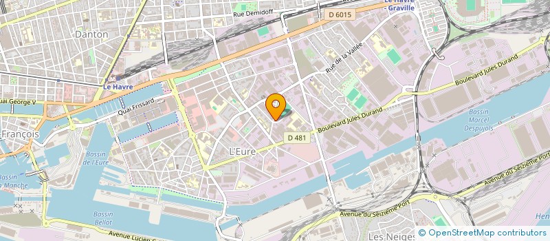 localisation de l'entreprise BOURSE D'AIDE AUX CHOMEURS à LE HAVRE