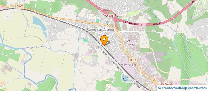 localisation de l'entreprise BOURSE DES FONDS DE COMMERCE ET DES ENTREPRISES  PUGET-SUR-ARGENS