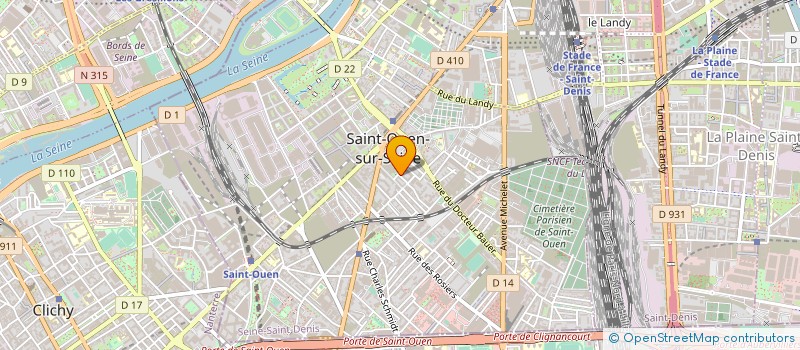 localisation de l'entreprise BOURSE DU TRAVAIL DE ST OUEN à SAINT-OUEN-SUR-SEINE