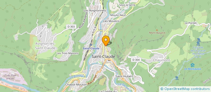 localisation de l'entreprise BOURSE DU TRAVAIL UL F O à SAINT-CLAUDE