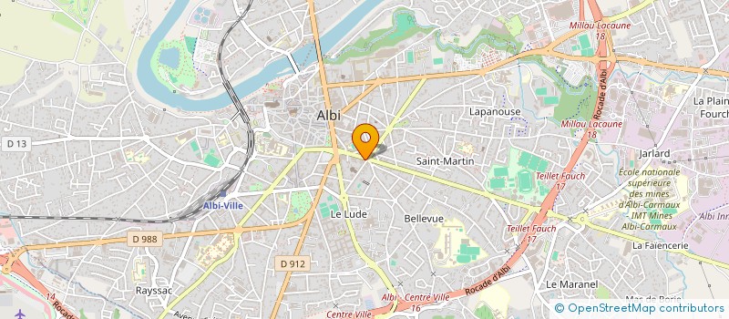 localisation de l'entreprise BOURSE IMMOBILIERE DU GRAND SUD OUEST à ALBI