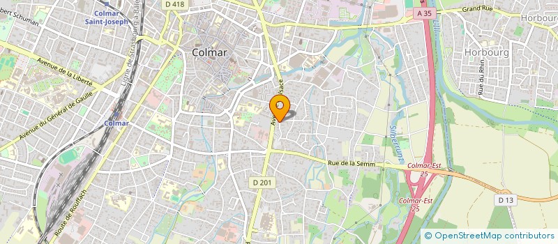 localisation de l'entreprise BOURSE INTERNATIONALE INVESTISSEMENT à COLMAR