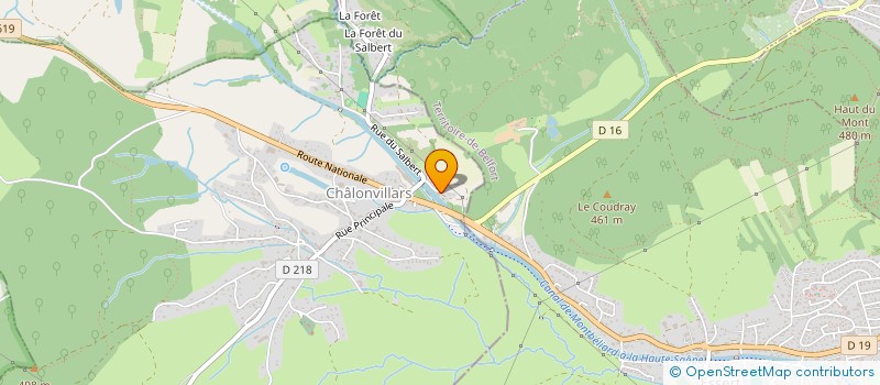 localisation de l'entreprise BOURSE NOIRE  CHALONVILLARS