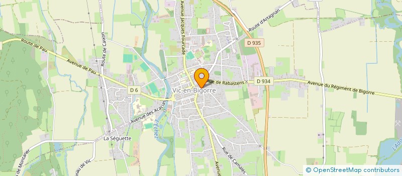 localisation de l'entreprise BOURSEAU à VIC-EN-BIGORRE