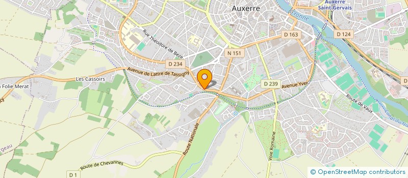 localisation de l'entreprise BOURSIER SELECTION SA  AUXERRE