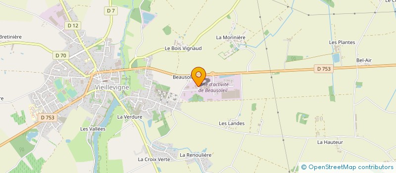localisation de l'entreprise BOURSIER SYLVAIN à VIEILLEVIGNE