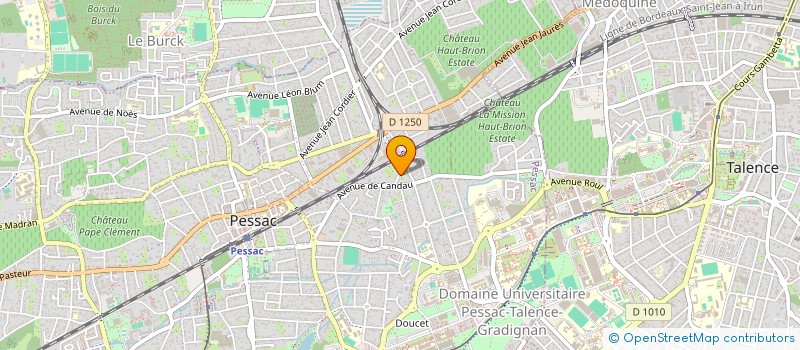 localisation de l'entreprise BOURSIER VERGNIAUD  PESSAC