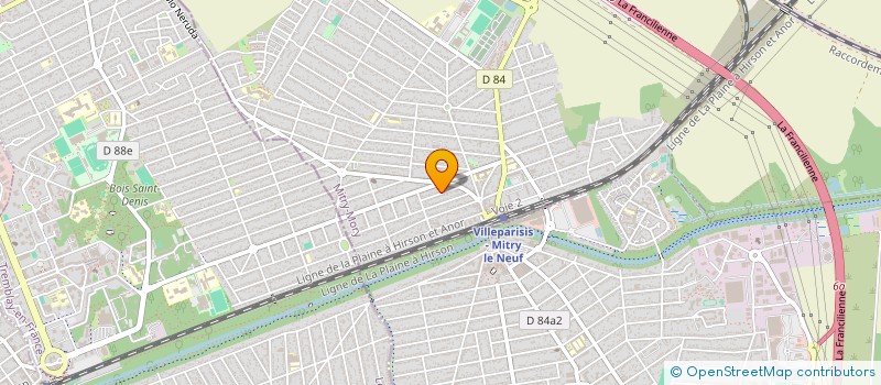 localisation de l'entreprise BOURSIERES 77  MITRY-MORY