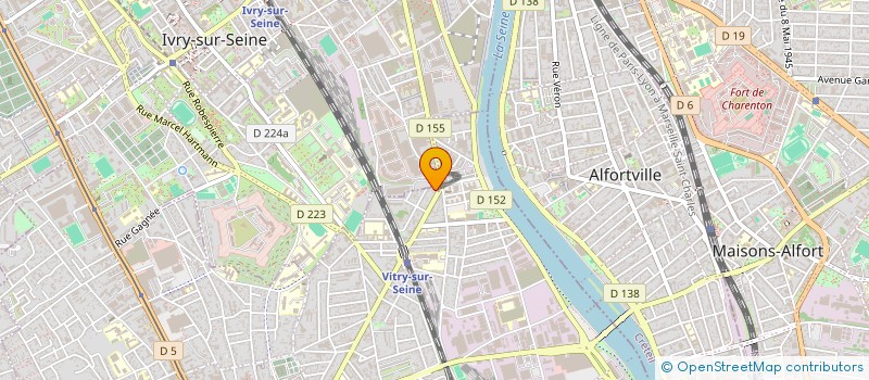 localisation de l'entreprise BOURTAL TRANSPORT  VITRY-SUR-SEINE