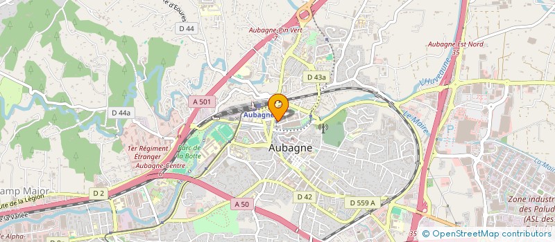 localisation de l'entreprise BOURTEAU RICHAUD SWAENPOEL PELLET FOURNIER à AUBAGNE