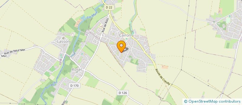 localisation de l'entreprise BOURVANS  CAIRON