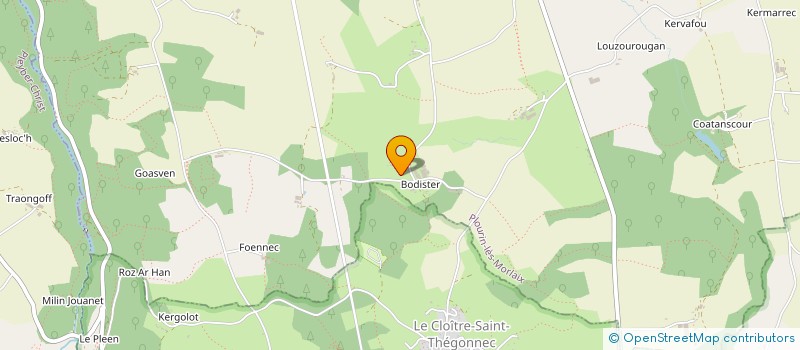 localisation de l'entreprise BOURVEN DE BODISTER  PLOURIN-LES-MORLAIX