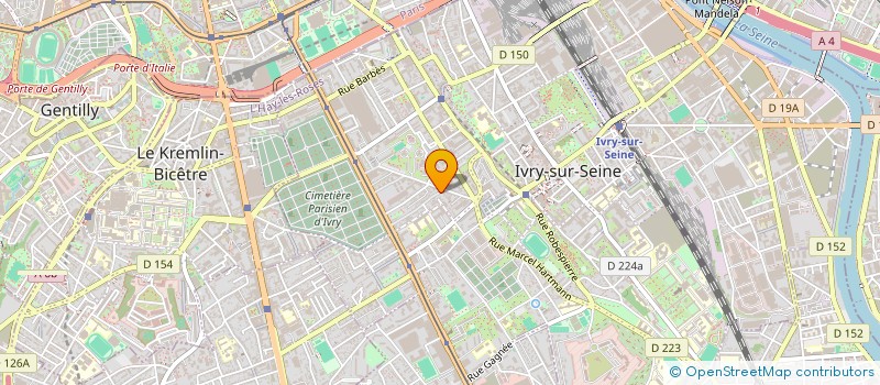 localisation de l'entreprise BOURVIC  IVRY-SUR-SEINE