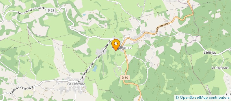 localisation de l'entreprise BOURZAT ET FILS BOIS ET JARDINS  LES COTEAUX PERIGOURDINS