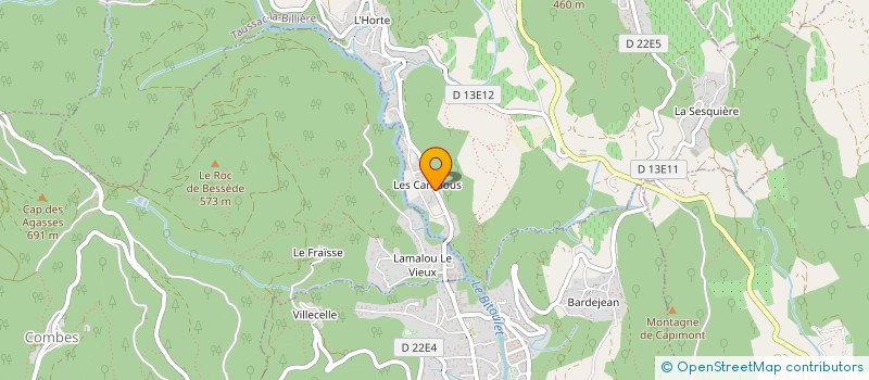 localisation de l'entreprise BOUS-CAM D'ENFER  TAUSSAC-LA-BILLIERE