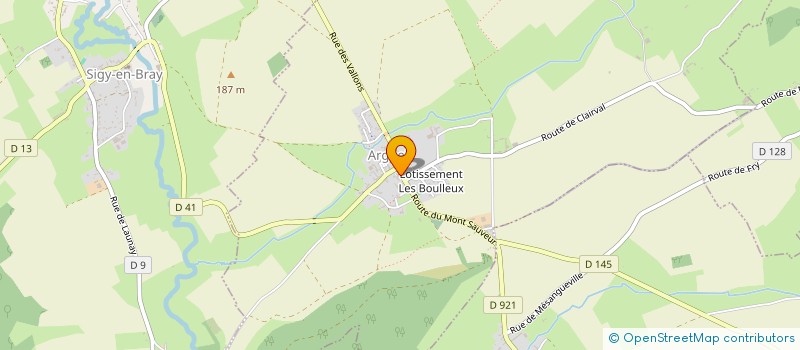 localisation de l'entreprise BOUSANG  ARGUEIL