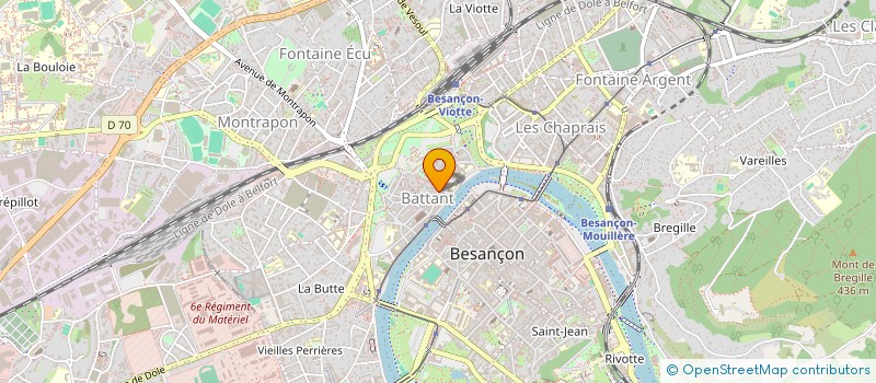 localisation de l'entreprise BOUSBOTS BAR  BESANCON