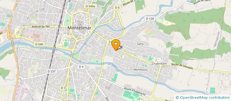localisation de l'entreprise BOUSCARLE INGENIERIE à MONTELIMAR