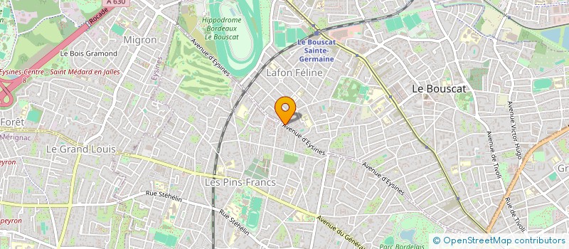 localisation de l'entreprise BOUSCAT COIFFURE à LE BOUSCAT