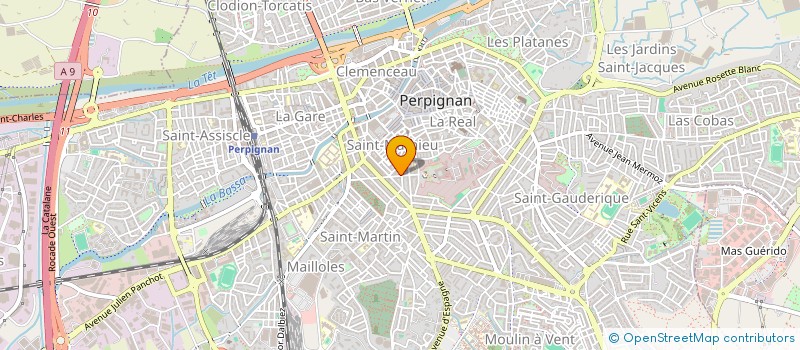 localisation de l'entreprise BOUSCAT JEAN PIERRE PESTEL MAURICE  PERPIGNAN