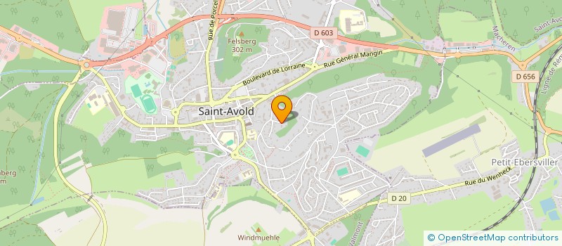 localisation de l'entreprise BOUSCH PARTICIPATIONS à SAINT-AVOLD
