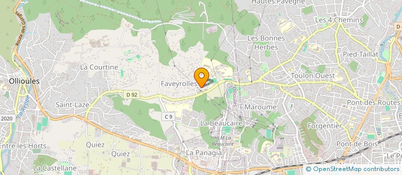 localisation de l'entreprise BOUSNINA KAMEL  OLLIOULES