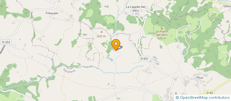 localisation de l'entreprise BOUSQUENERGIE  GOUTRENS