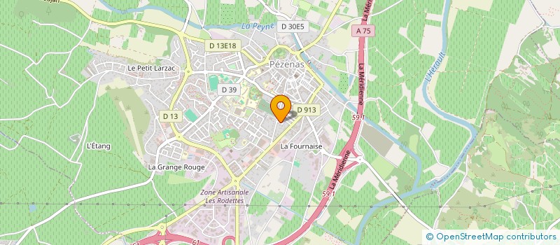 localisation de l'entreprise BOUSQUET  PEZENAS