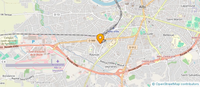 localisation de l'entreprise BOUSQUET à ALBI