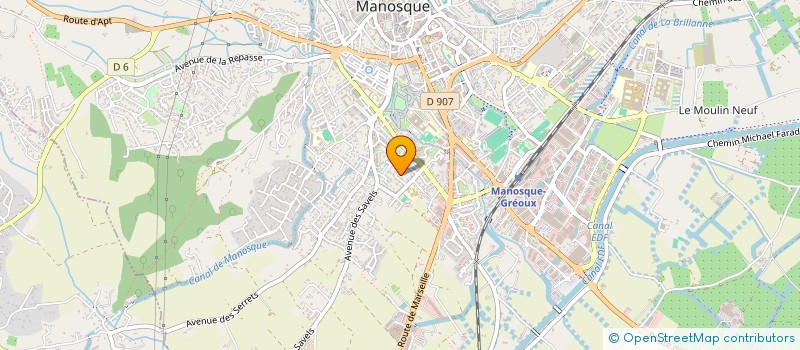localisation de l'entreprise BOUSQUET  MANOSQUE
