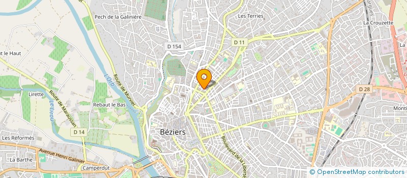 localisation de l'entreprise BOUSQUET BERNARD CARRIERE BERNARD à BEZIERS