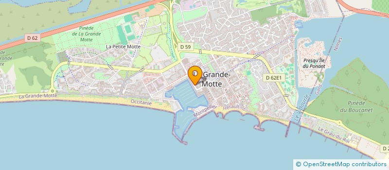localisation de l'entreprise BOUSQUET CANAC à LA GRANDE-MOTTE