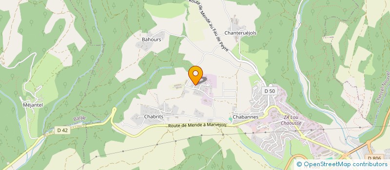 localisation de l'entreprise BOUSQUET CONSTRUCTION  MENDE