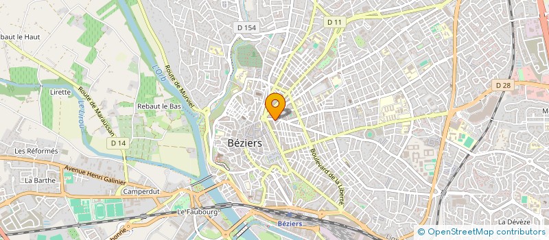 localisation de l'entreprise BOUSQUET ET CIE à BEZIERS