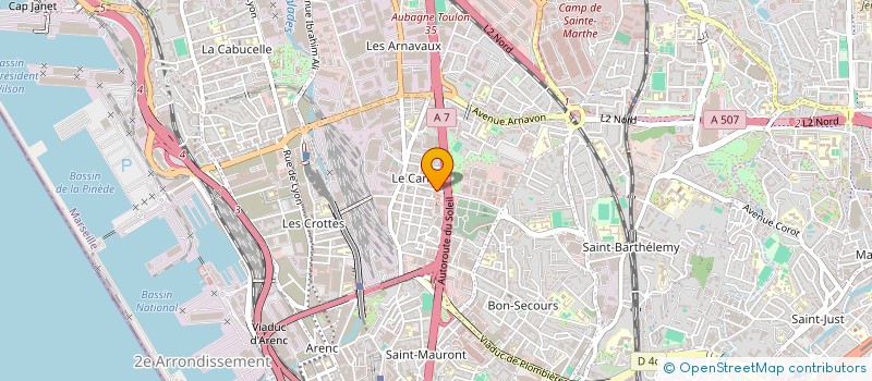 localisation de l'entreprise BOUSQUET F SOULAS Y  MARSEILLE