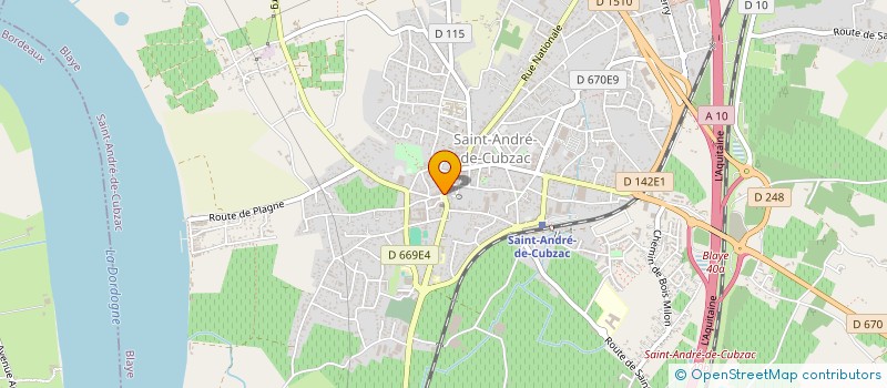 localisation de l'entreprise BOUSQUET-IMMOBILIER  SAINT-ANDRE-DE-CUBZAC