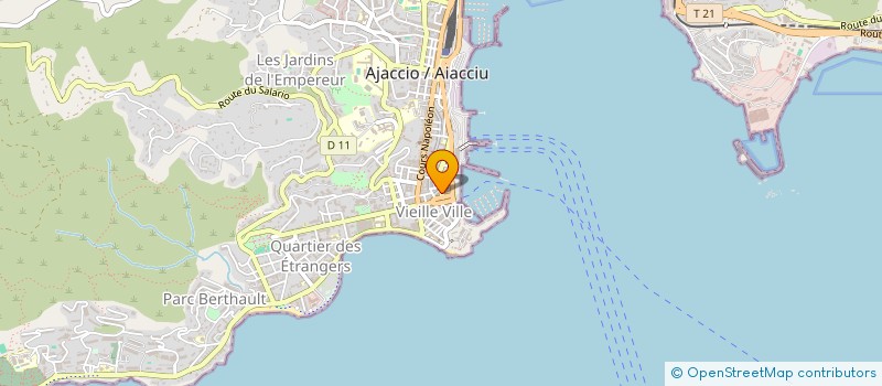 localisation de l'entreprise BOUSQUET SOC ET MARCANGELI M à AJACCIO