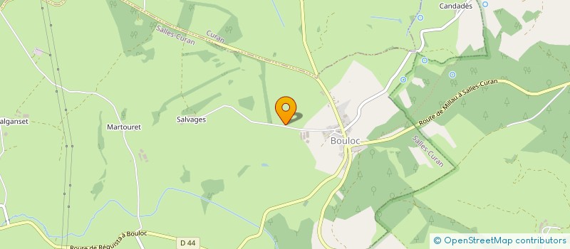 localisation de l'entreprise BOUSQUET TH SARL  SALLES-CURAN