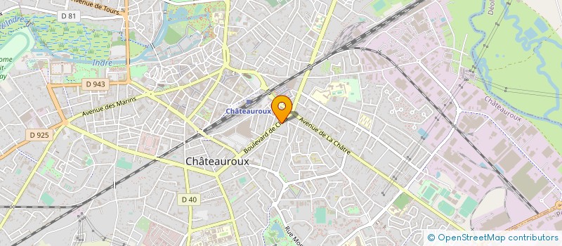 localisation de l'entreprise BOUSQUIE KICHENIN à CHATEAUROUX
