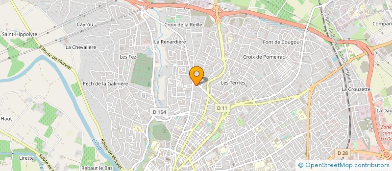 localisation de l'entreprise BOUSSAC à BEZIERS