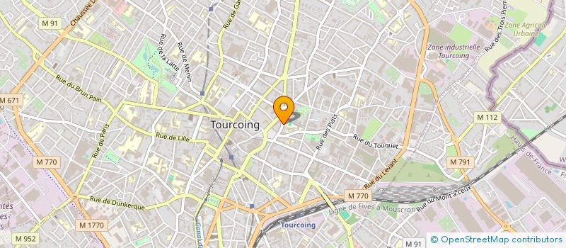 localisation de l'entreprise BOUSSAC FADINI à TOURCOING