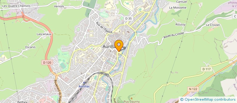 localisation de l'entreprise BOUSSAGOL BESSON à AURILLAC