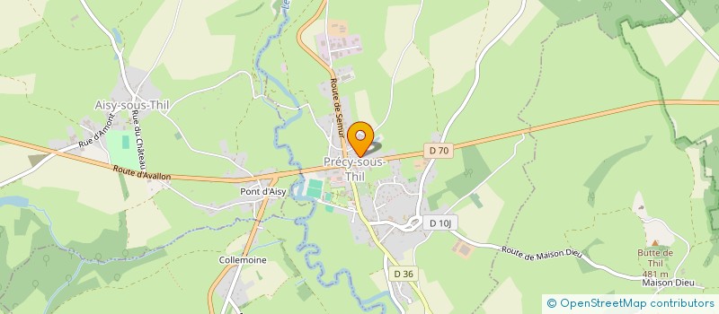 localisation de l'entreprise BOUSSARD ENVIRONNEMENT à PRECY-SOUS-THIL